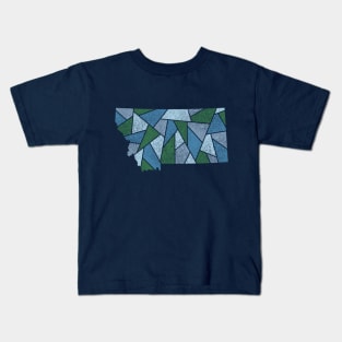 Montana Mosaic - Alpine Trail Kids T-Shirt